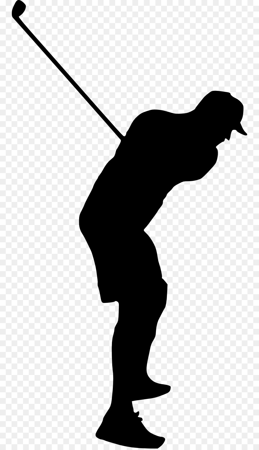 Silhouette Golf Clip art - Silhouette png download - 818*1555 - Free Transparent  png Download.