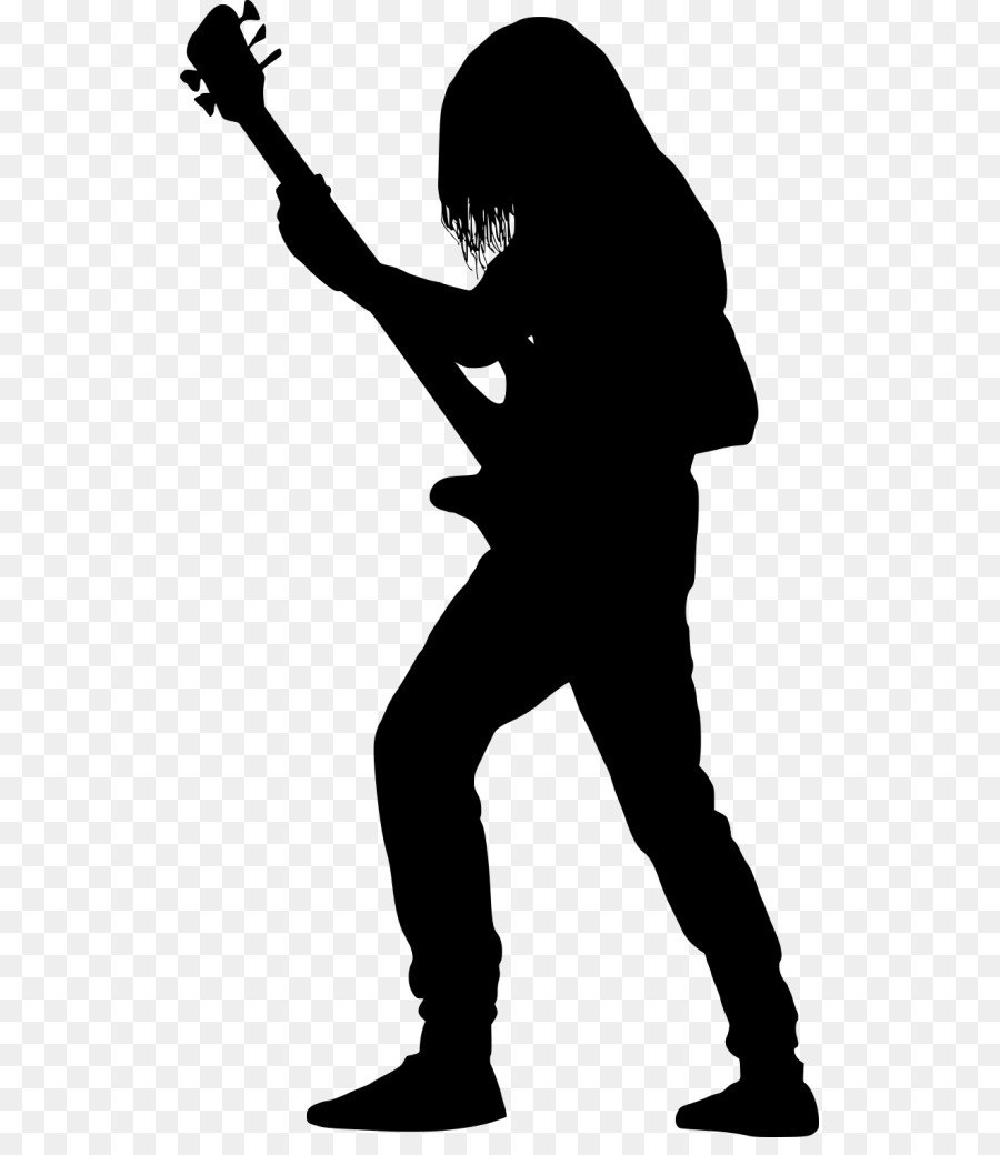 Guitarist Silhouette Bass guitar - guitar player png download - 575*1024 - Free Transparent  png Download.