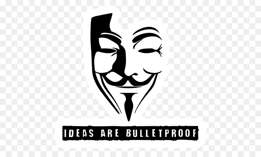 Guy Fawkes mask Silhouette V for Vendetta - Silhouette png download - 528*528 - Free Transparent Guy Fawkes Mask png Download.
