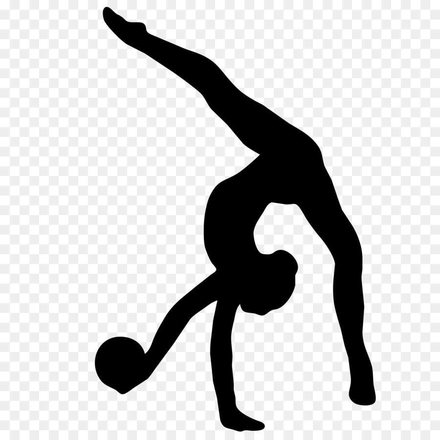 Rhythmic gymnastics Acrobatic gymnastics Clip art - motion silhouette png download - 2400*2400 - Free Transparent  Rhythmic Gymnastics png Download.