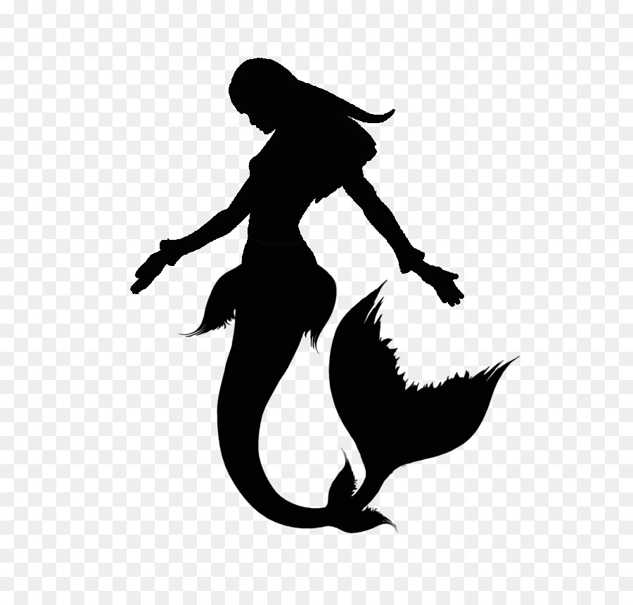 Ariel Silhouette Mermaid Drawing Clip art - Headshot Silhouette png download - 714*842 - Free Transparent Ariel png Download.