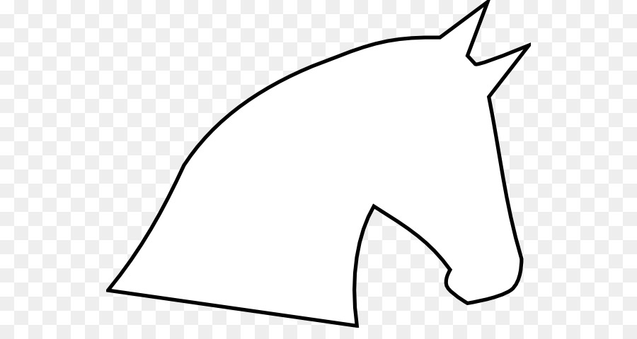 Black and white Unicorn Mammal Clip art - Images Of Horses Heads png download - 600*464 - Free Transparent Black And White png Download.