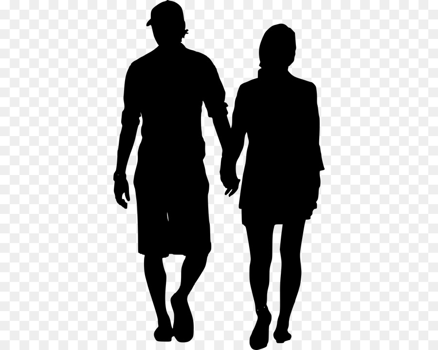 Holding hands Silhouette Handshake - old people png download - 434*720 - Free Transparent Holding Hands png Download.