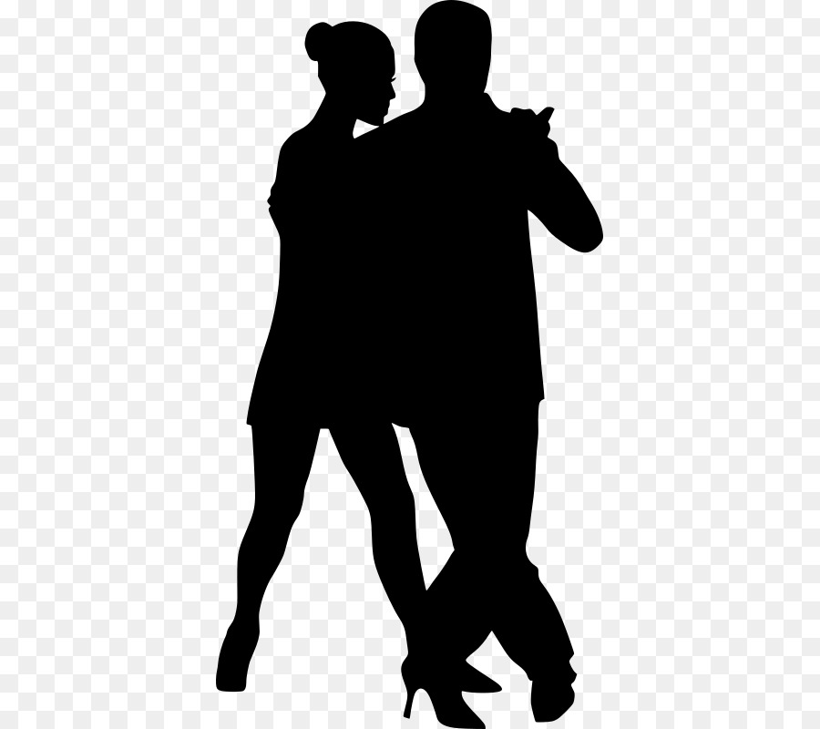 Silhouette Partner dance Clip art - Couple dance png download - 425*800 - Free Transparent Silhouette png Download.