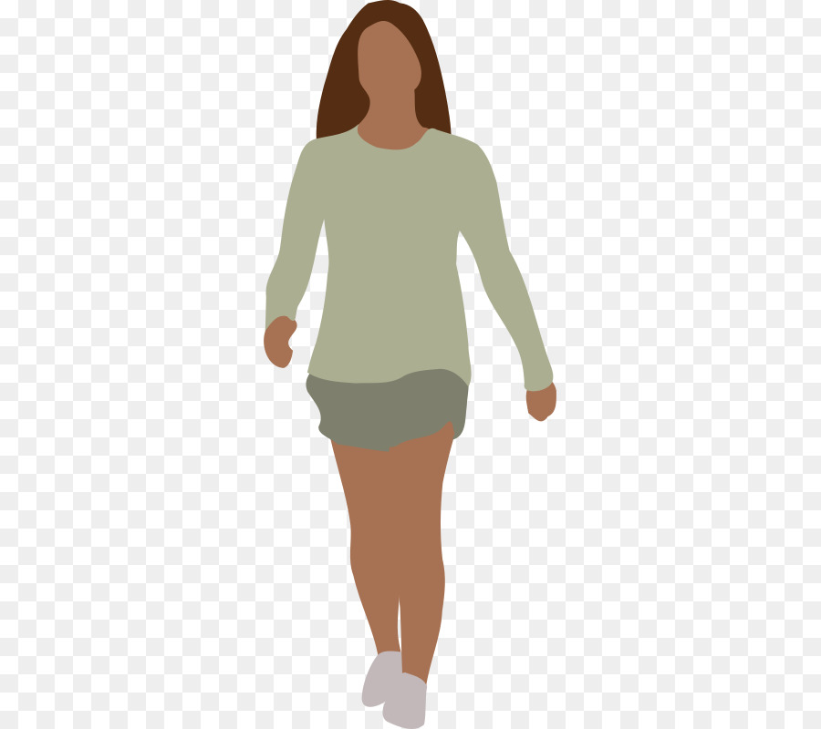 Walking Woman Silhouette Clip art - Human Walking Cliparts png download - 321*800 - Free Transparent  png Download.