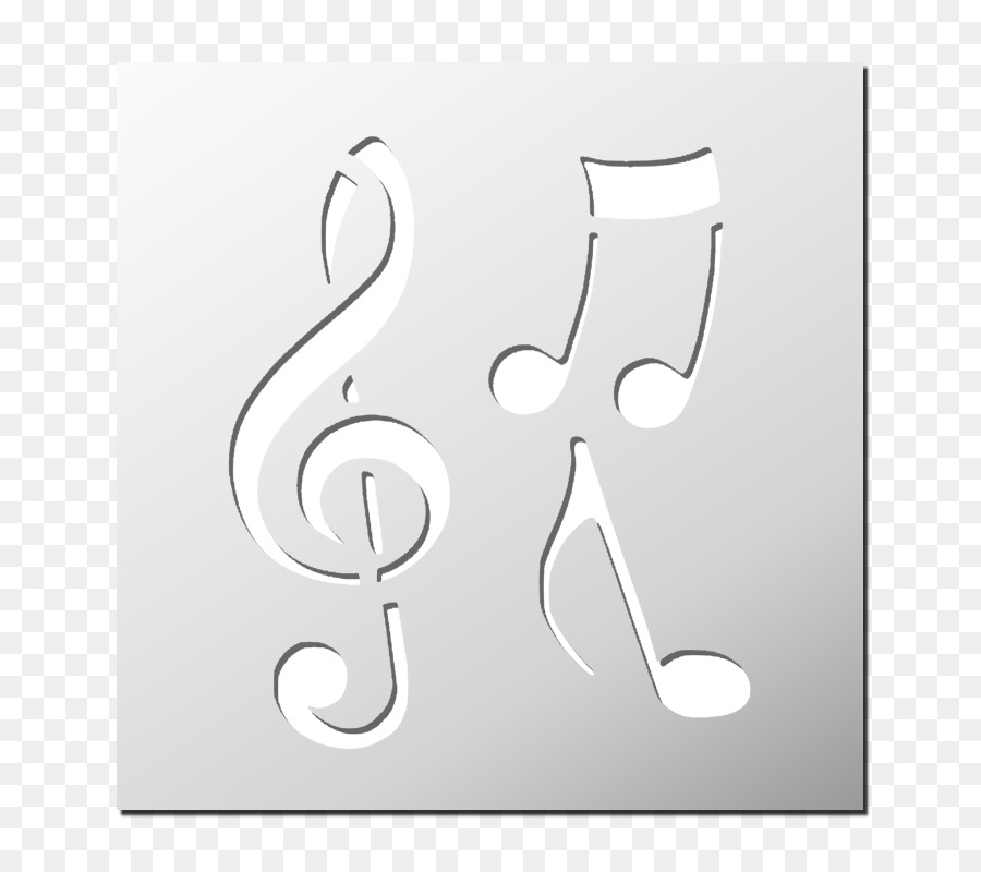 Stencil Musical note Silhouette - musical note png download - 800*800 - Free Transparent  png Download.