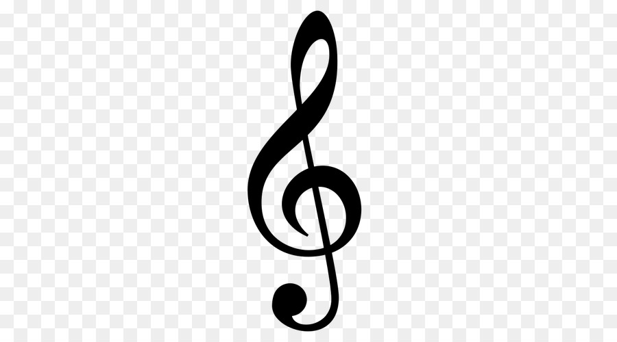 Treble Silhouette Musical note Clef - Silhouette png download - 310*500 - Free Transparent  png Download.