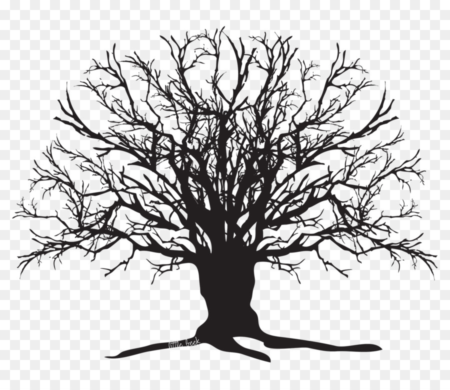 Tree Silhouette Oak Clip art - Creepy Tree png download - 1600*1381 - Free Transparent Tree png Download.