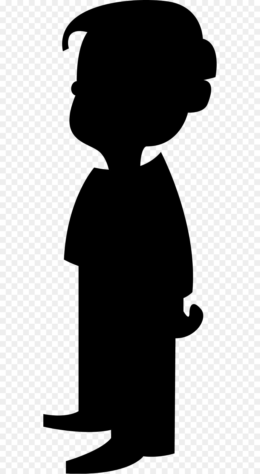 Boy Child Clip art - silhouette man png download - 600*1639 - Free Transparent  png Download.