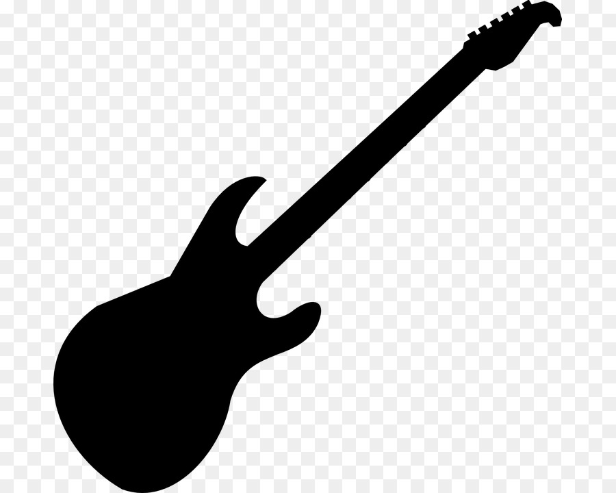 Electric guitar Bass guitar Silhouette - electric guitar png download - 743*720 - Free Transparent  png Download.