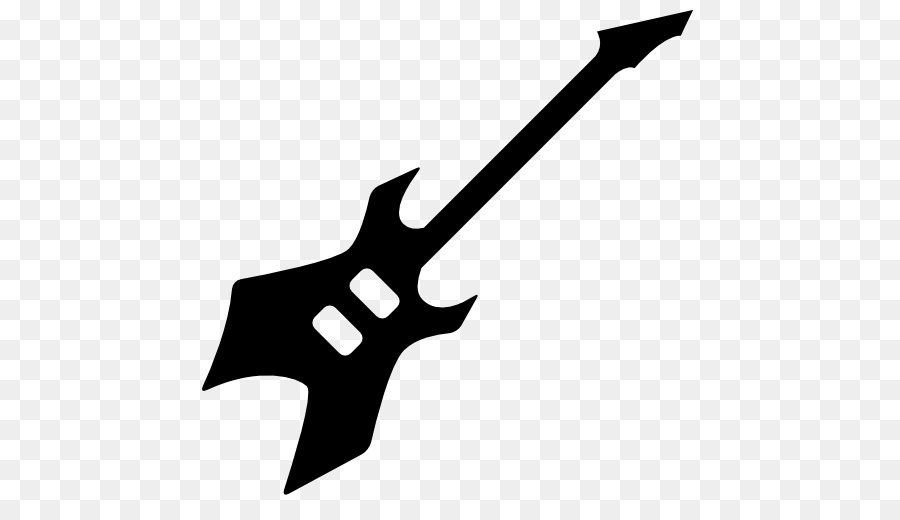 Electric guitar Musical Instruments Computer Icons - silhouette guitar png download - 512*512 - Free Transparent  png Download.