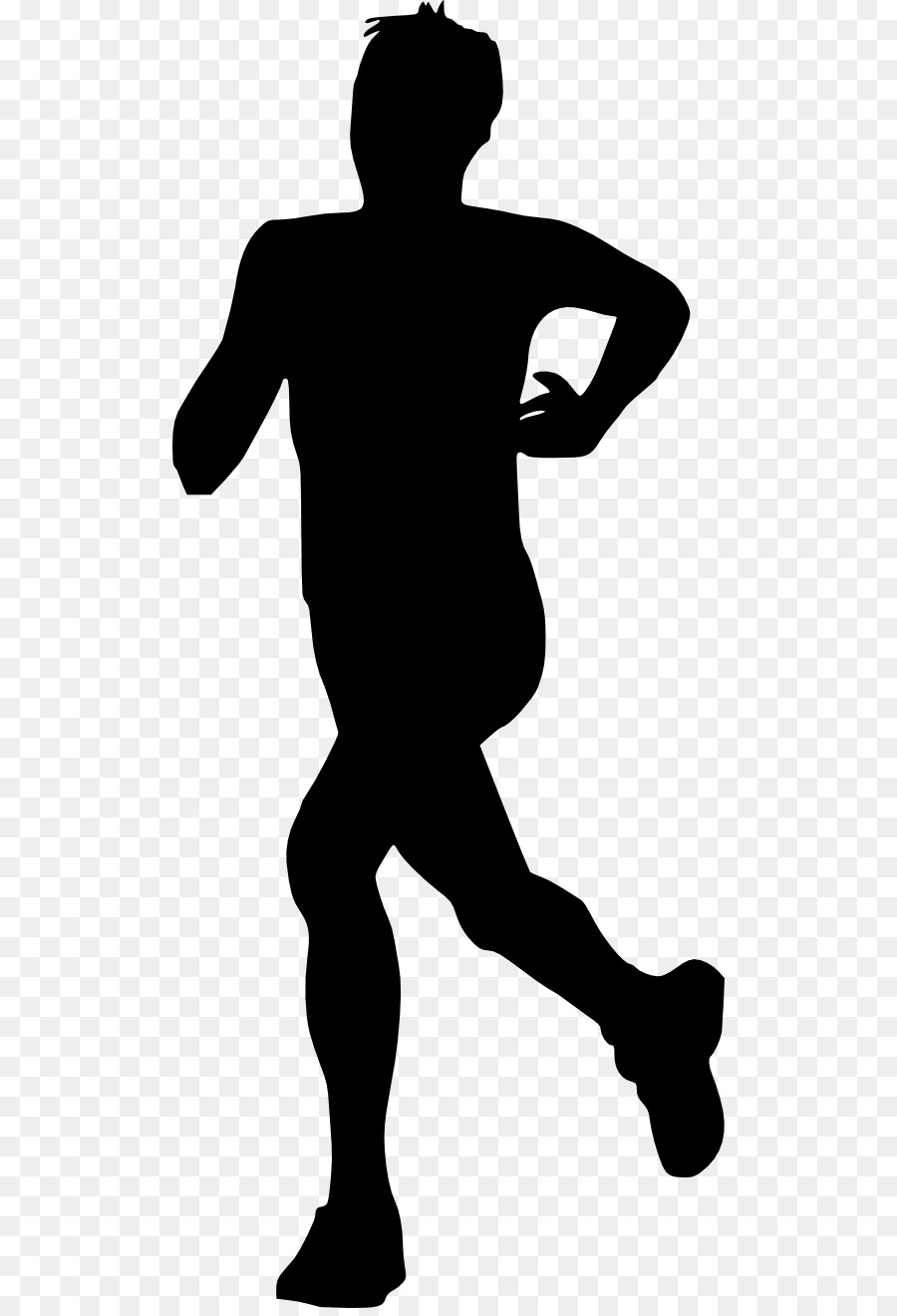 Football player Silhouette Clip art - running man png download - 554*1312 - Free Transparent Football Player png Download.