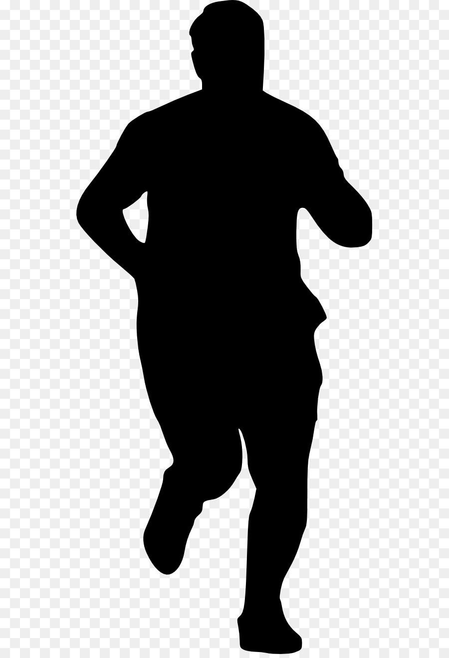 Silhouette Clip art - running man png download - 593*1312 - Free Transparent Silhouette png Download.
