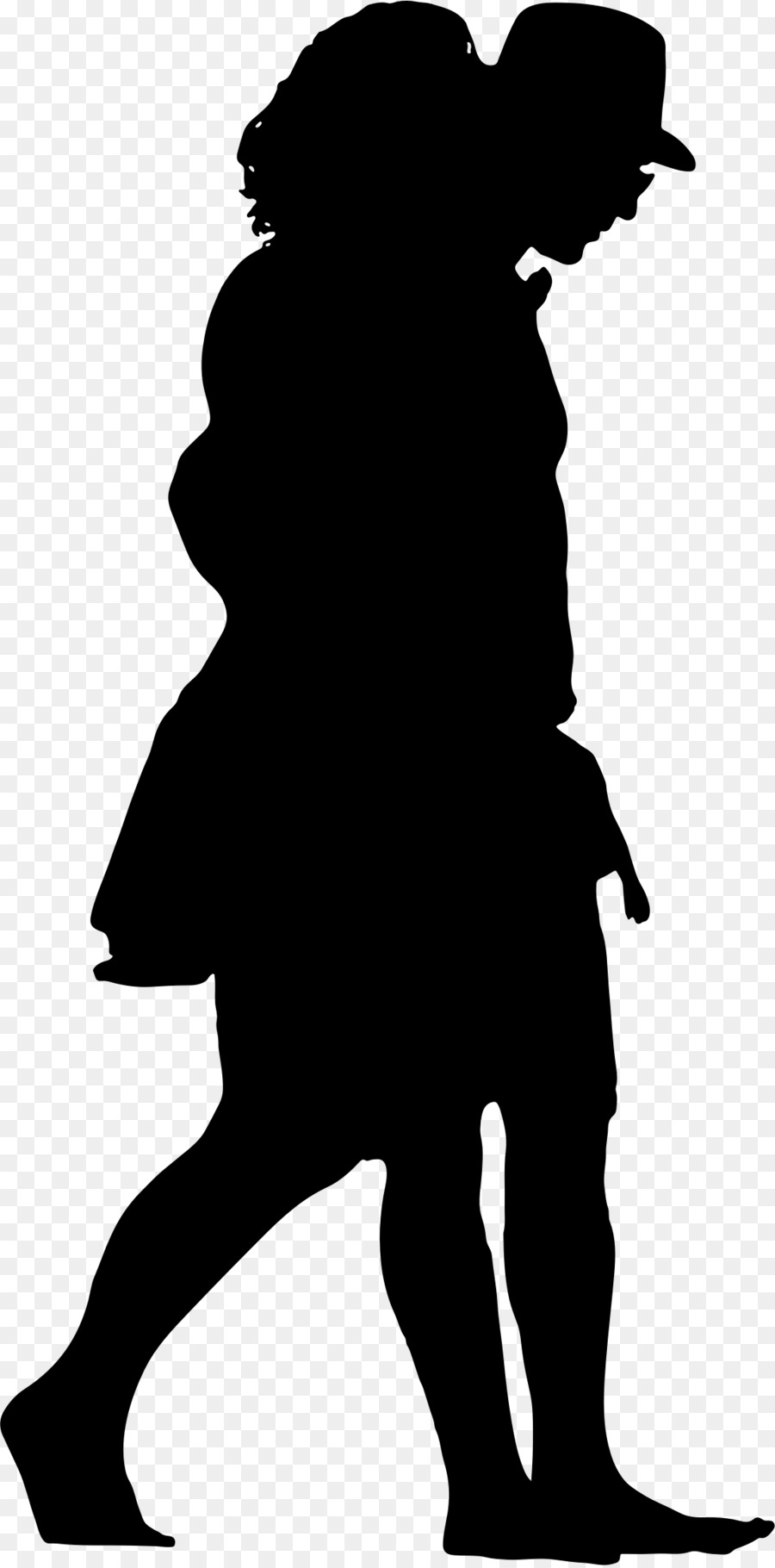 Silhouette Walking couple Clip art - silhouettes png download - 1098*2217 - Free Transparent Silhouette png Download.