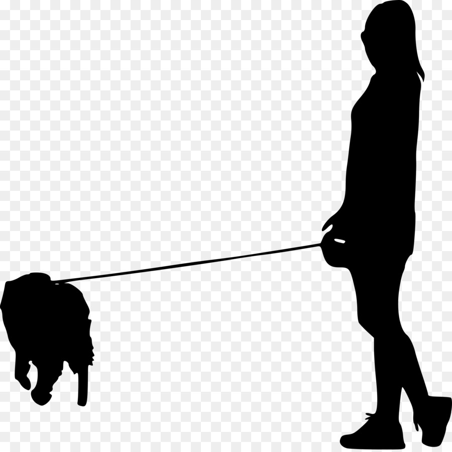 Dog walking Silhouette - man walking dog png download - 2011*2000 - Free Transparent Dog png Download.