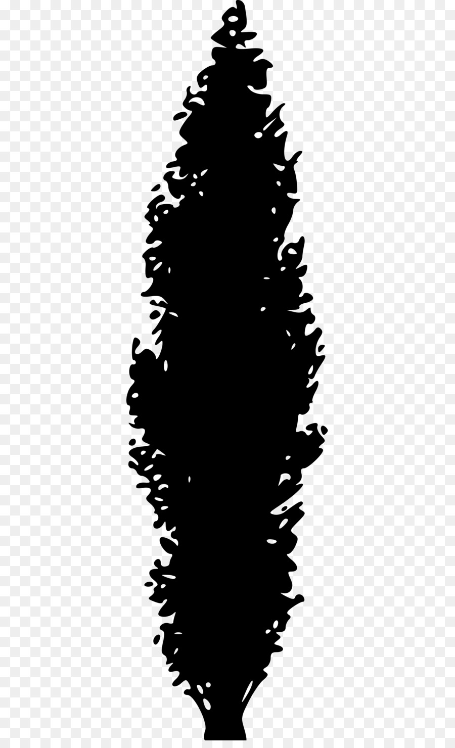 Pine Tree Conifers Evergreen Clip art - bush Silhouette png download - 400*1465 - Free Transparent Pine png Download.