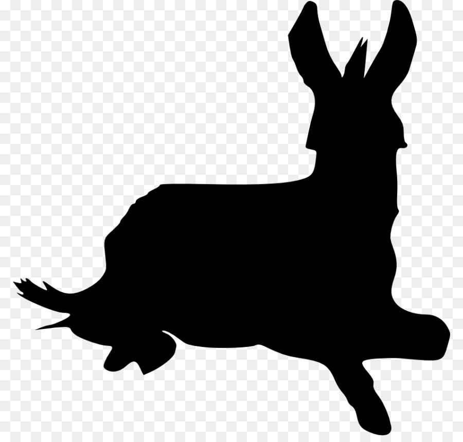 Domestic rabbit Silhouette Clip art - Silhouette png download - 850*847 - Free Transparent Domestic Rabbit png Download.
