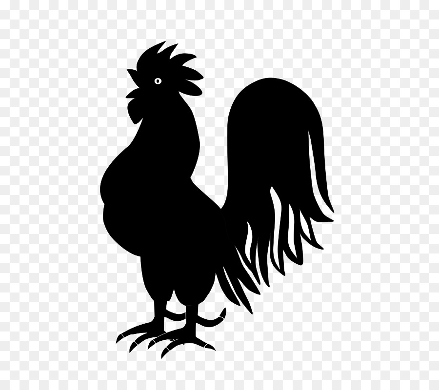 Rooster Silhouette Black and white Clip art - rooster png download - 566*800 - Free Transparent Rooster png Download.
