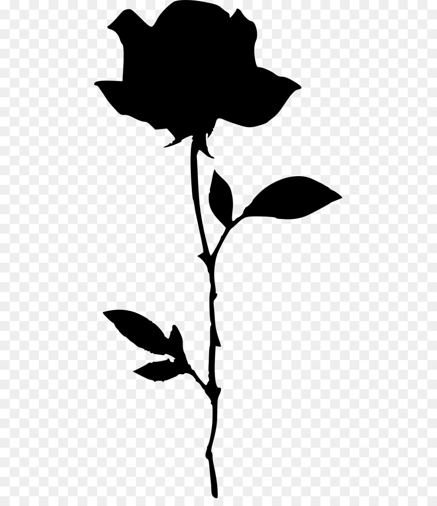 Silhouette Drawing Rose - Silhouette png download - 511*1024 - Free Transparent Silhouette png Download.