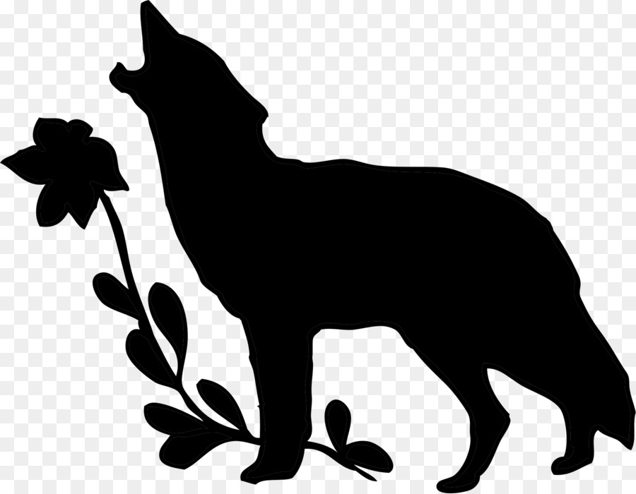Gray wolf Wolf Walking Silhouette Clip art - Silhouette png download - 1951*1515 - Free Transparent Gray Wolf png Download.