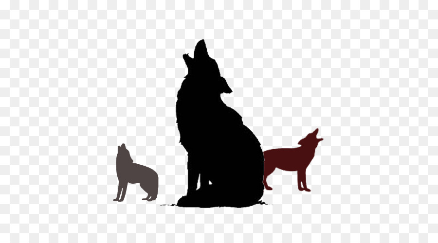 Animal Silhouettes Clip art Wolf Image - animal silhouettes png download - 500*500 - Free Transparent Animal Silhouettes png Download.