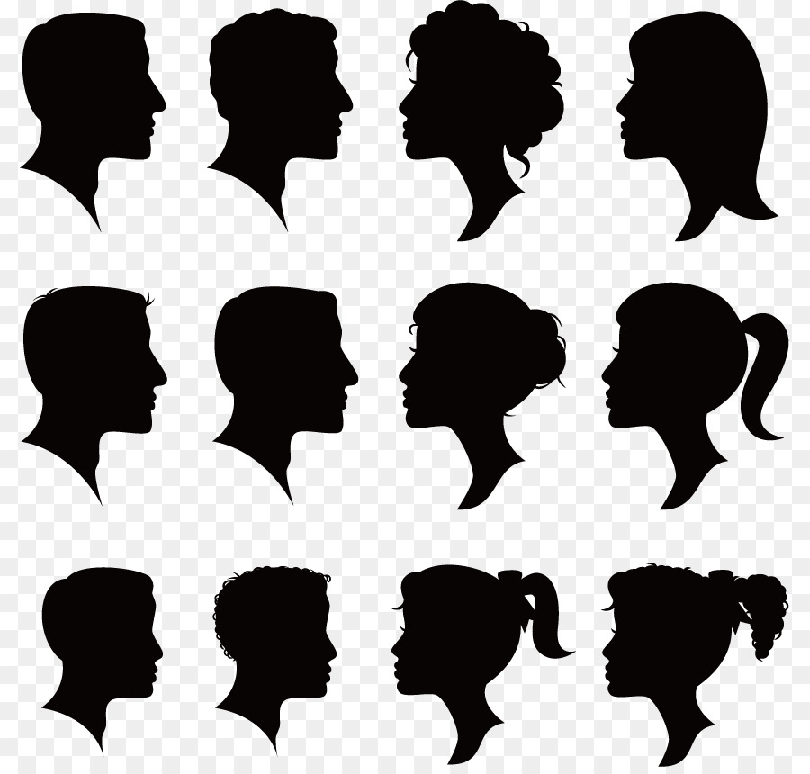 Silhouette Woman Royalty-free Clip art - Creative silhouette figures png download - 855*852 - Free Transparent Silhouette png Download.