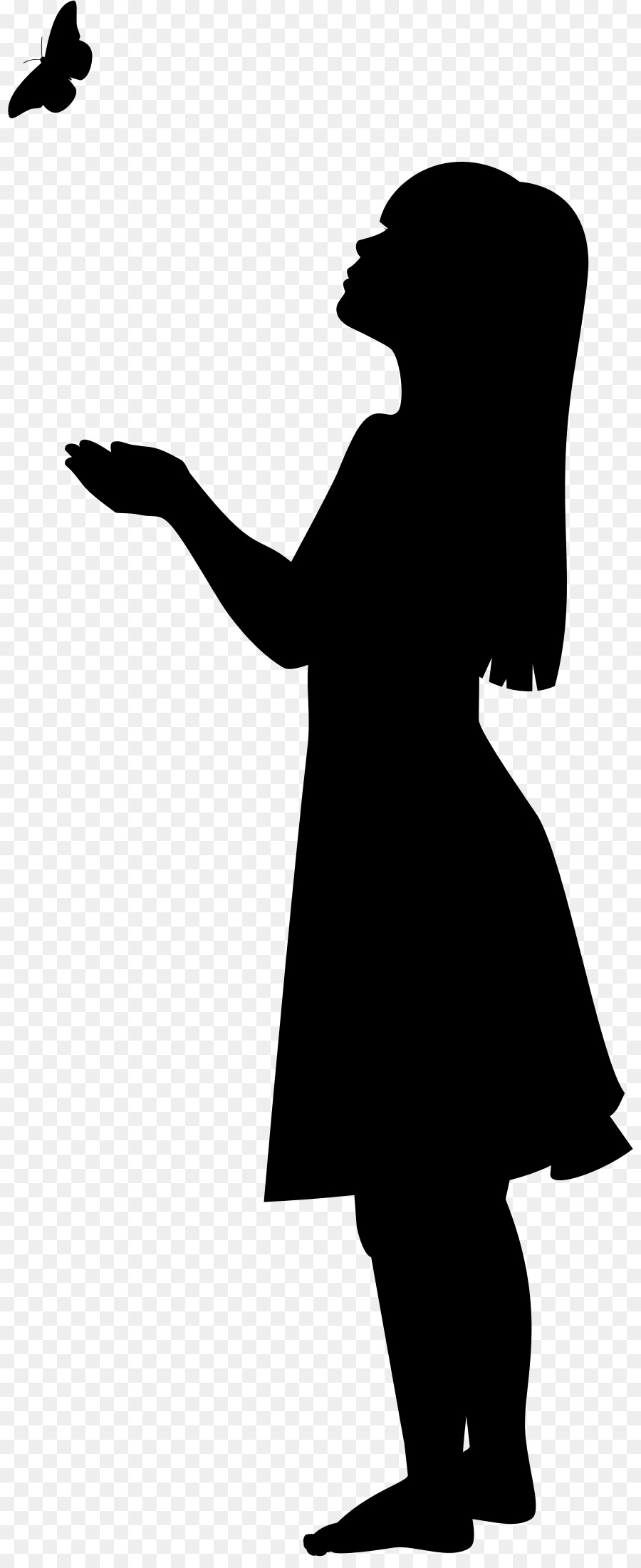 Drawing Child Silhouette Woman - break up png download - 878*2184 - Free Transparent  png Download.