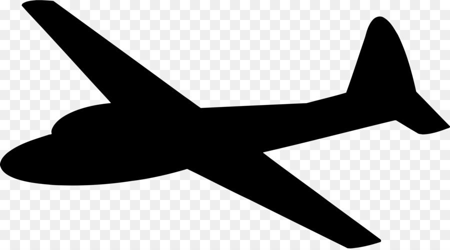 Airplane Silhouette Aircraft Glider Clip art - aeroplane png download - 2400*1326 - Free Transparent Airplane png Download.