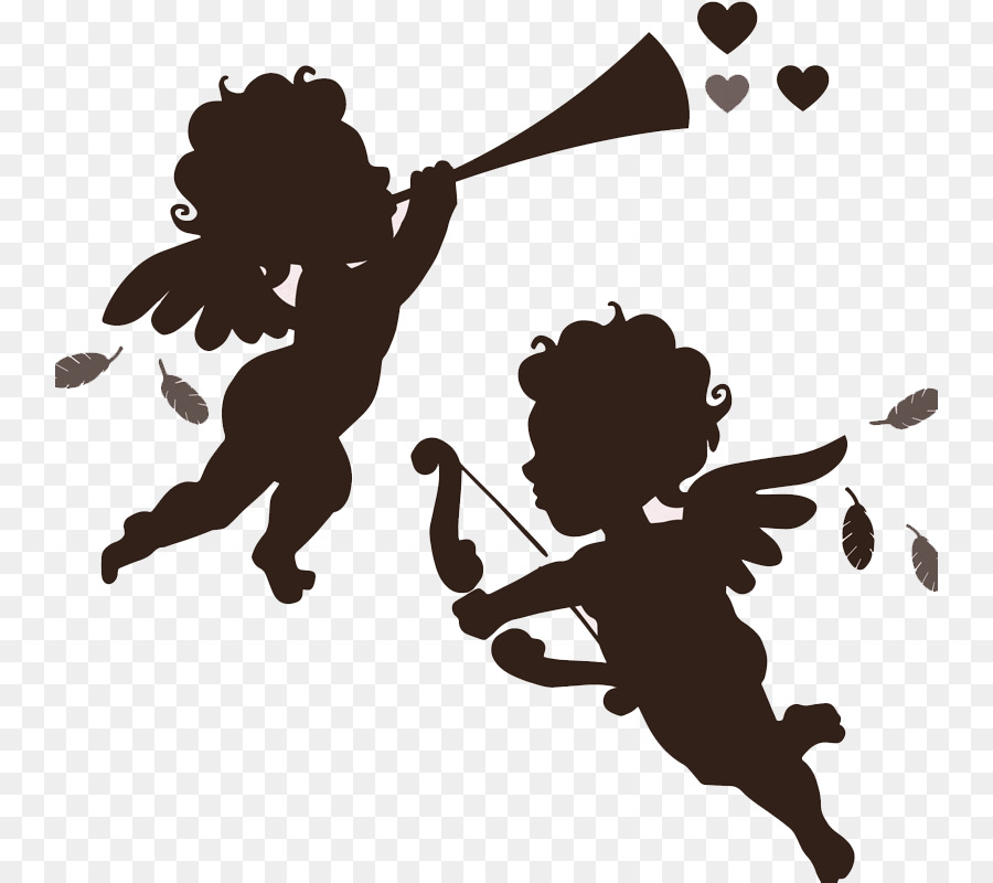 Angel Silhouette - Angels sing png download - 800*800 - Free Transparent Angel png Download.