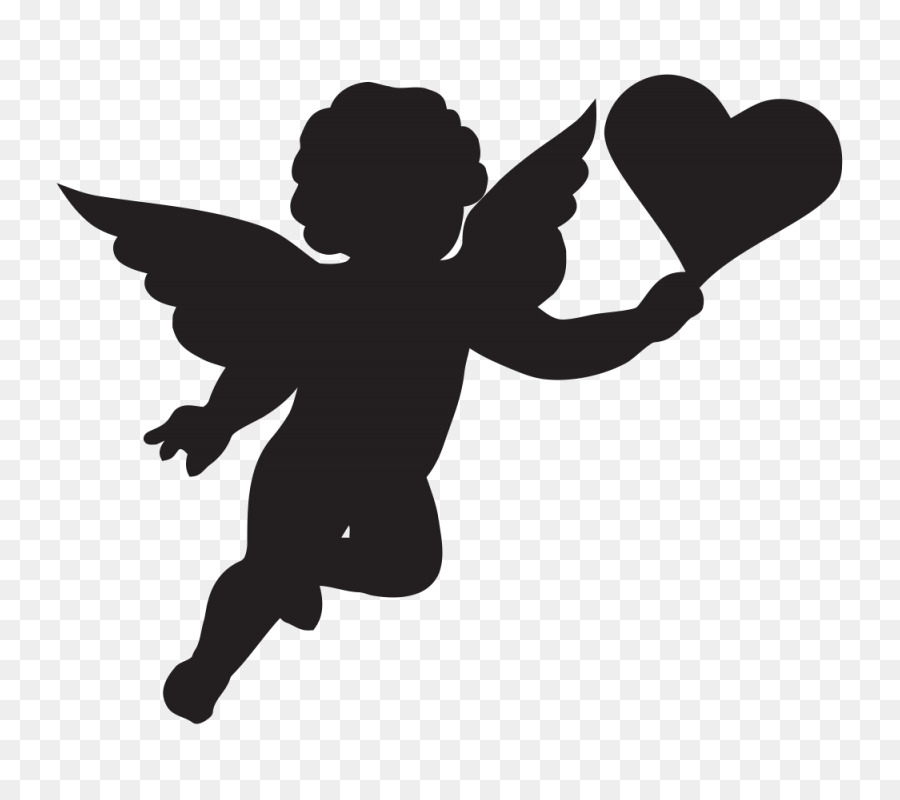 Cherub Cupid Silhouette Clip art - angel baby png download - 800*800 - Free Transparent Cherub png Download.