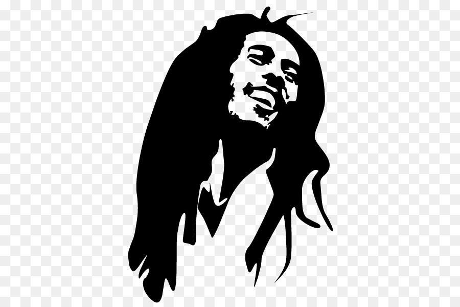 Bob Marley Stencil Nine Mile Reggae Drawing - bob marley png download - 600*600 - Free Transparent  png Download.