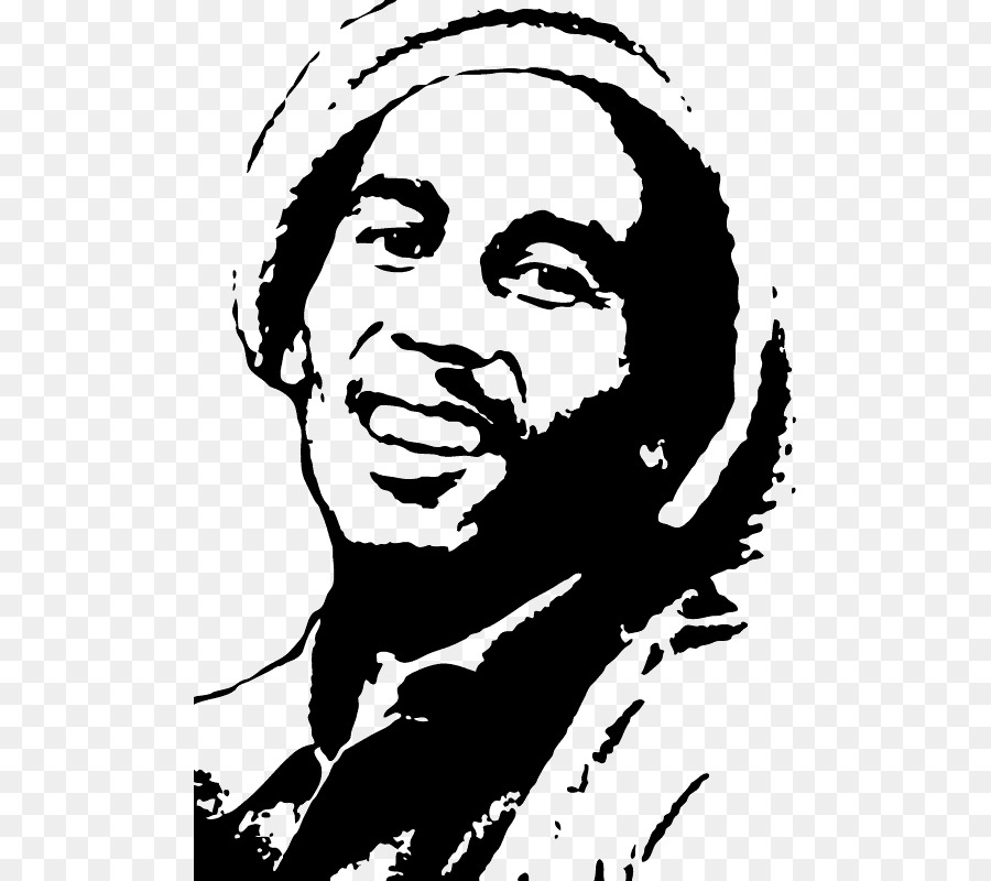 Wall decal Sticker Stencil Silhouette - bob marley png download - 547*800 - Free Transparent  png Download.