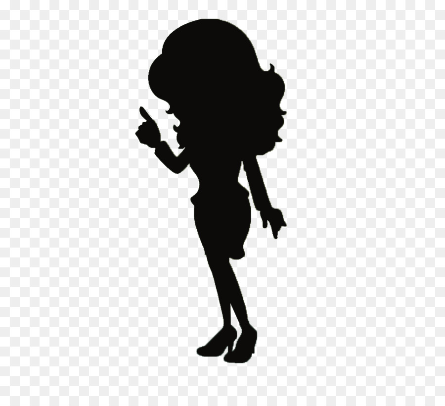 Cartoon Clip art - Cartoon black silhouette of a woman with long hair png download - 1024*915 - Free Transparent  Cartoon png Download.