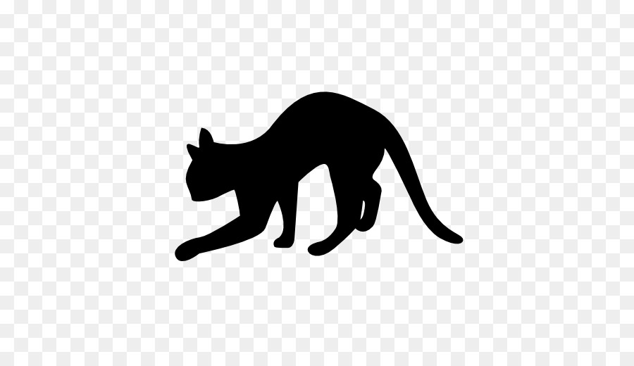 Black cat Silhouette - Cat png download - 512*512 - Free Transparent Cat png Download.