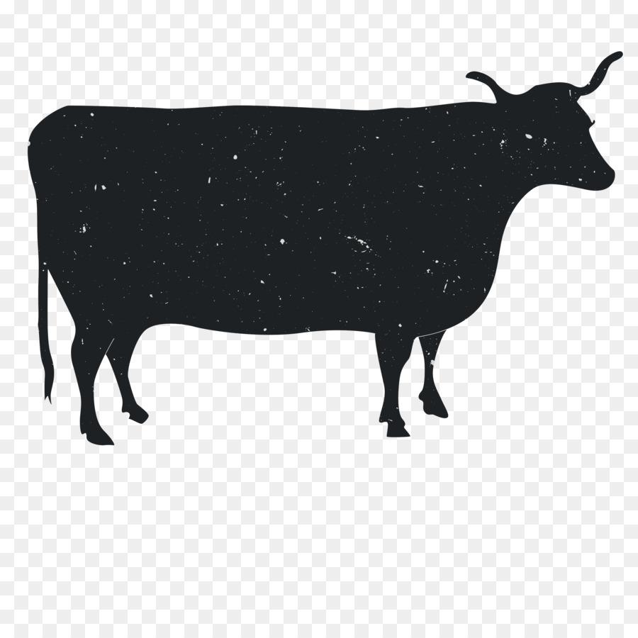 Animal Silhouette Dairy cattle - Animal Silhouettes png download - 3600*3600 - Free Transparent Animal png Download.