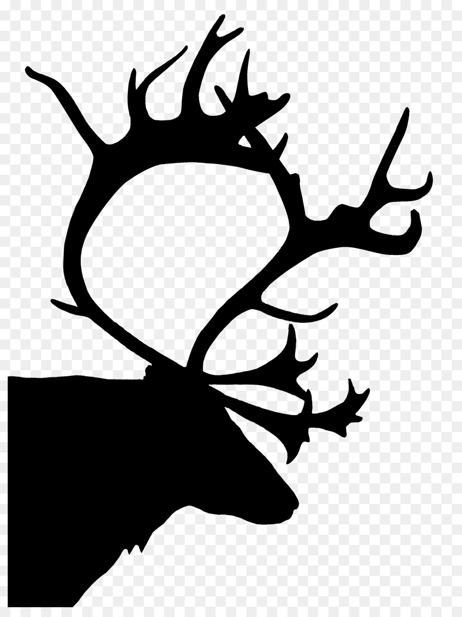 Reindeer Silhouette Christmas Clip art - deer head png download - 870*1181 - Free Transparent Reindeer png Download.