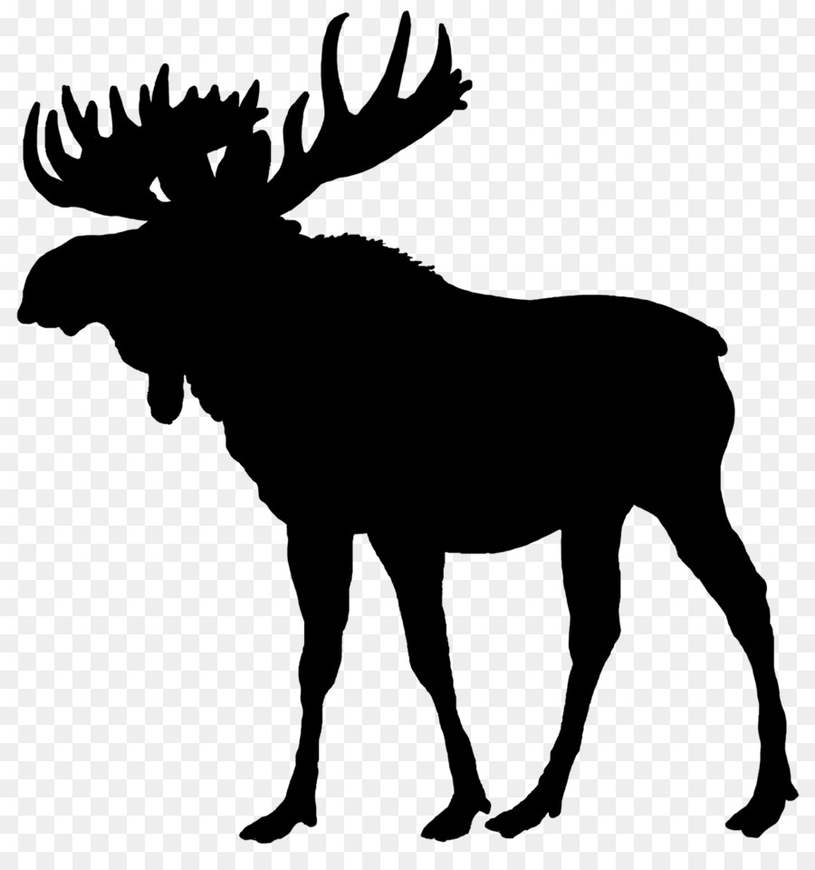 Moose Silhouette Deer Clip art - silhouettes png download - 1240*1299 - Free Transparent Moose png Download.