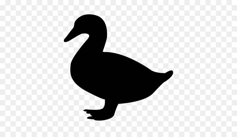 Duck Vector graphics Goose Clip art Silhouette - duck outline png black png download - 512*512 - Free Transparent Duck png Download.