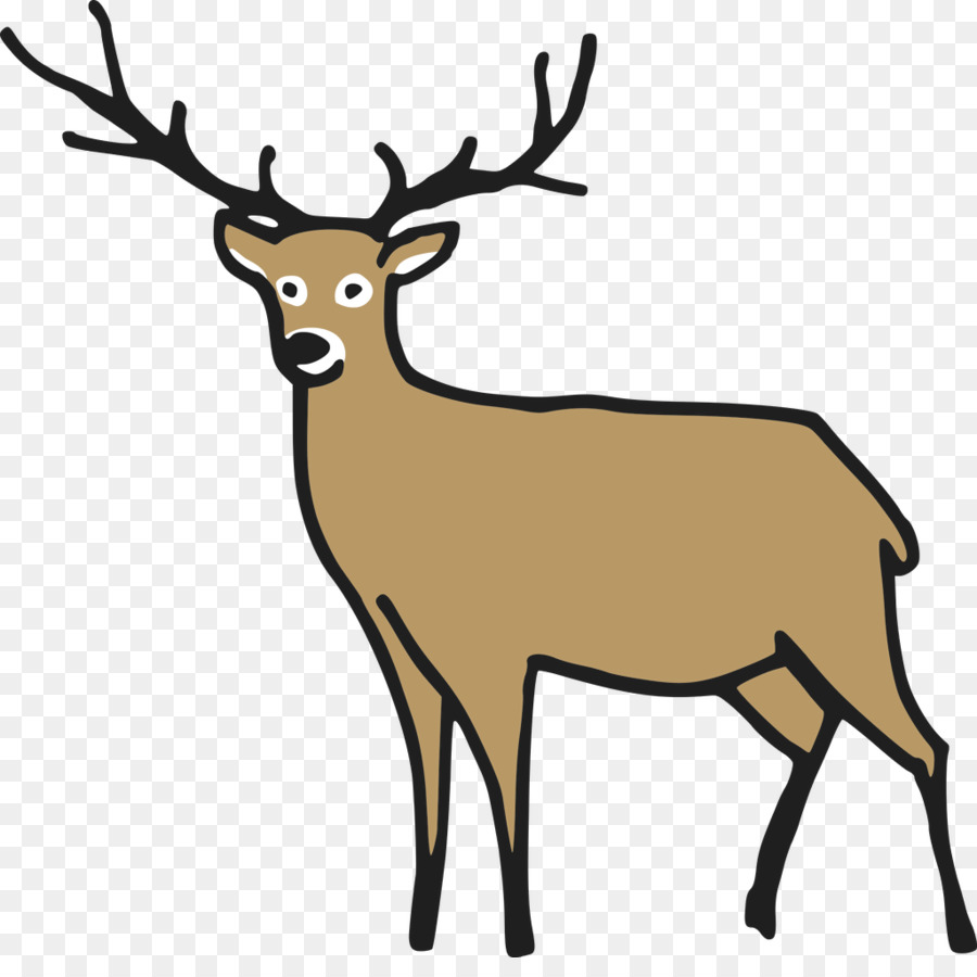 Elk Silhouette Reindeer Clip art - Silhouette png download - 1024*1004 - Free Transparent Elk png Download.