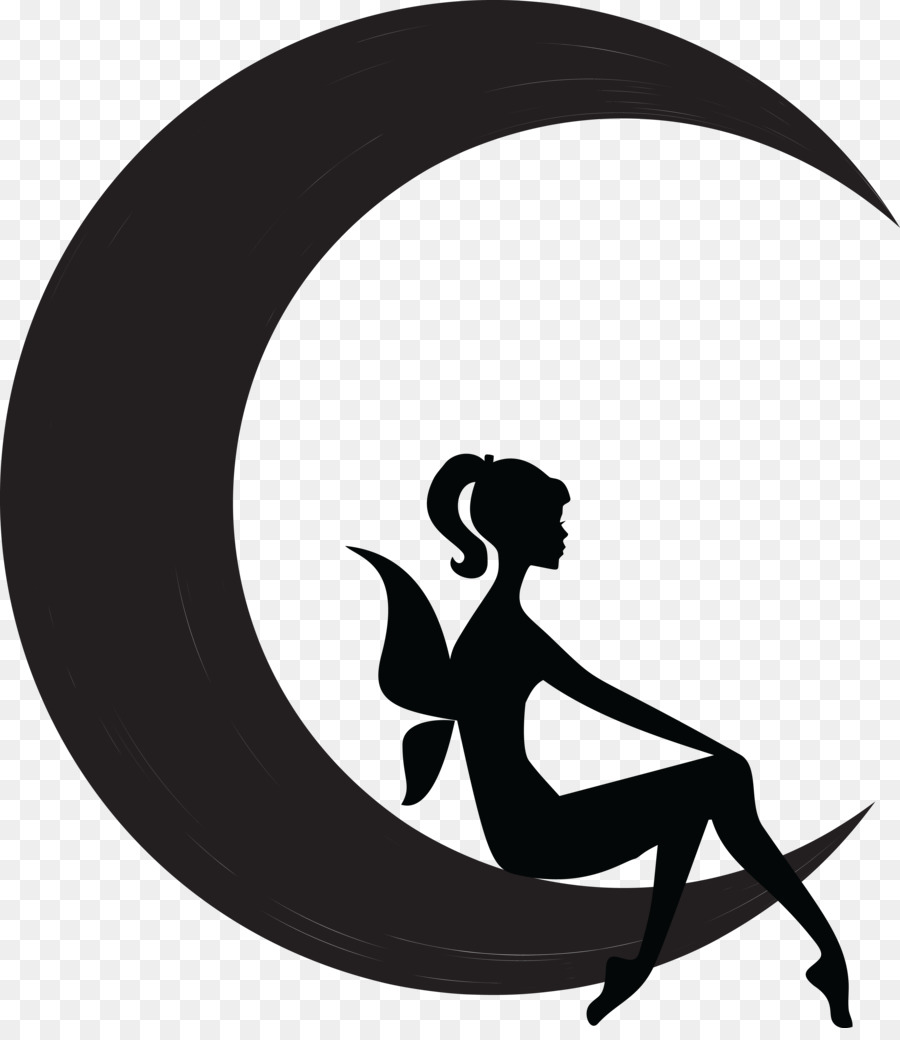 Fairy Moon Silhouette Flower Fairies Clip art - cdr png download - 4000*4567 - Free Transparent Fairy png Download.