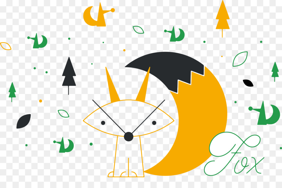 Cartoon fox Silhouette - Cartoon fox png download - 4109*2708 - Free Transparent Cartoon Fox png Download.