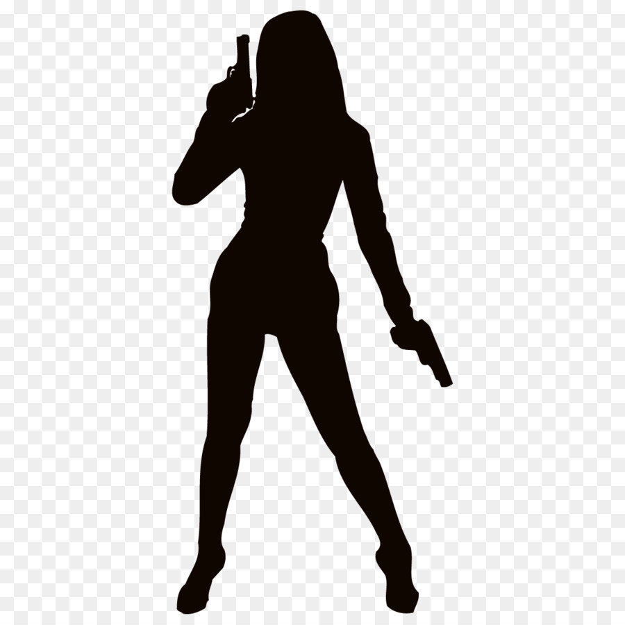 Firearm Woman Weapon Silhouette Clip art - Silhouette png download - 1200*1200 - Free Transparent Firearm png Download.