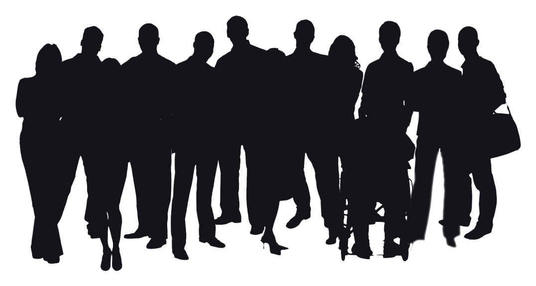 groups of people silhouette png
