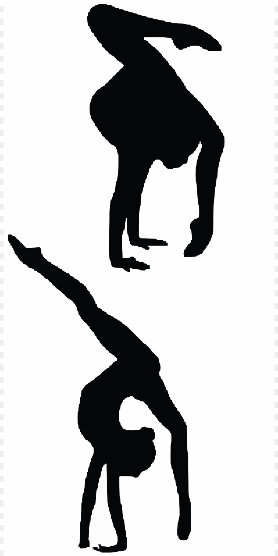 Gymnastics Silhouette Balance beam Clip art - aerobics png download - 960*1920 - Free Transparent Gymnastics png Download.