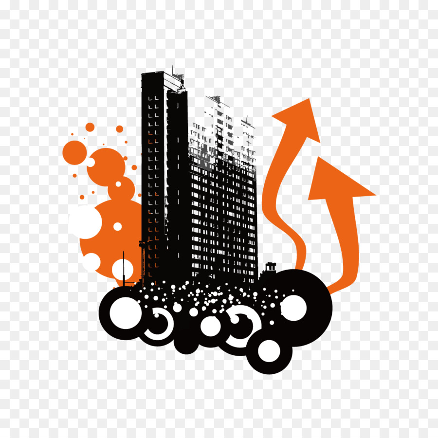 Building Silhouette Clip art - Arrow and houses png download - 1181*1181 - Free Transparent Building png Download.