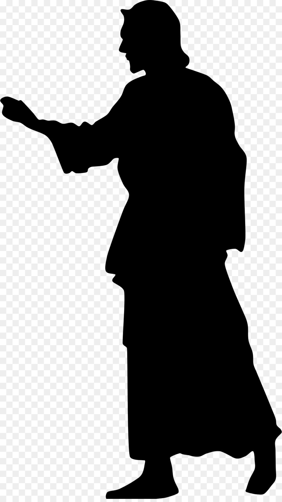 Silhouette Crucifixion of Jesus Clip art - jesus christ png download - 1286*2272 - Free Transparent Silhouette png Download.