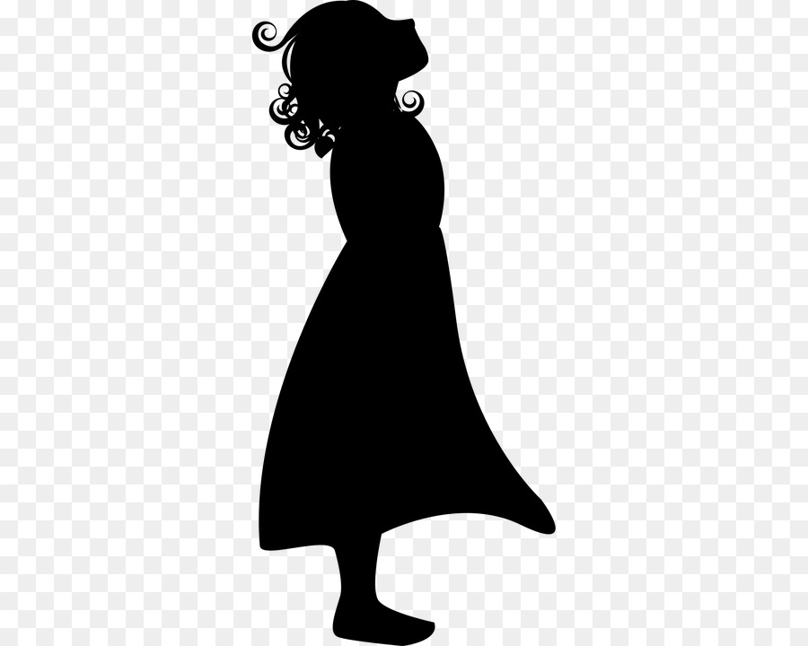 Child Woman Silhouette Clip art - child png download - 360*720 - Free Transparent  png Download.