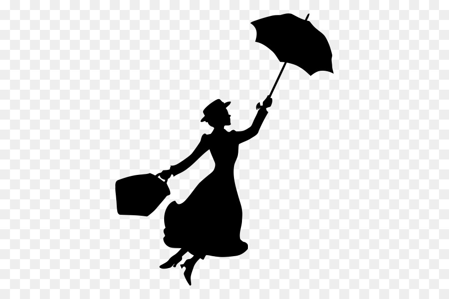 Mary Poppins YouTube Bert Silhouette Stencil - Mary Poppins Returns png download - 600*600 - Free Transparent Mary PoPpins png Download.