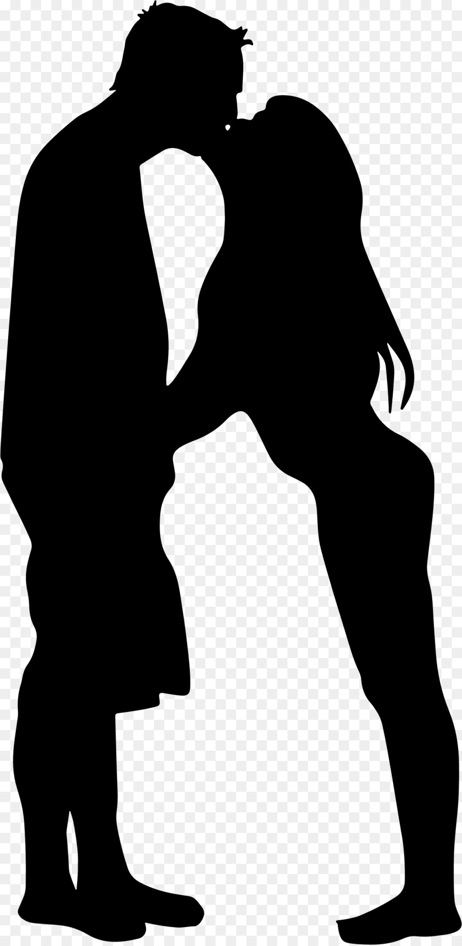Kiss Silhouette Intimate relationship - couple png download - 1134*2316 - Free Transparent Kiss png Download.
