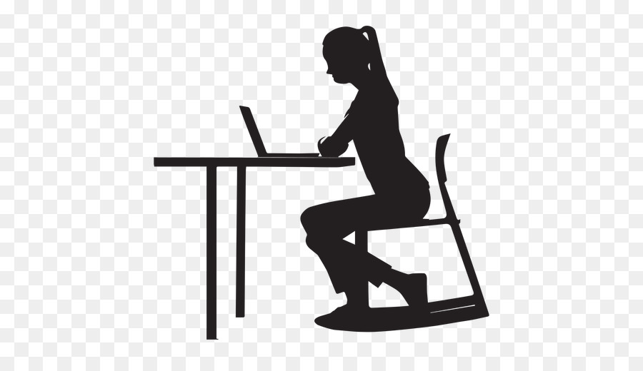 Clip art Vector graphics Silhouette Desk Sitting - lady png eternal rest png download - 512*512 - Free Transparent Silhouette png Download.